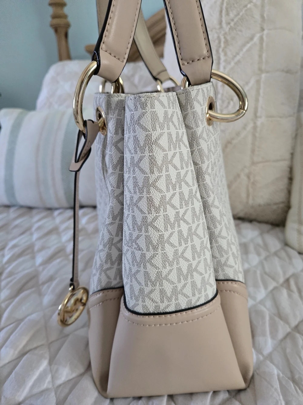 Michael Kors Blush Pink MK Signature Satchel